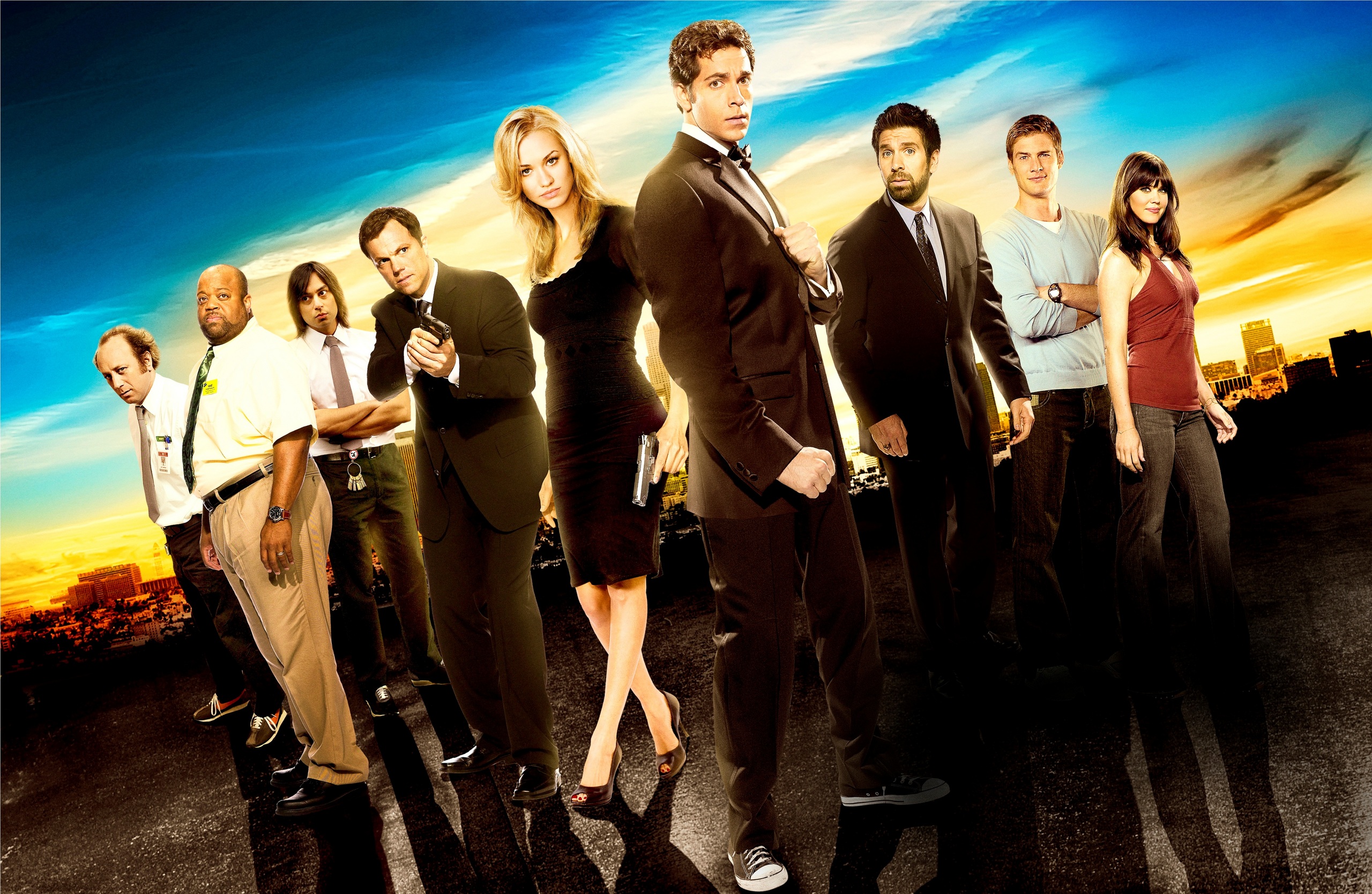 Cast Promotional Poster Hq Chuck Photo