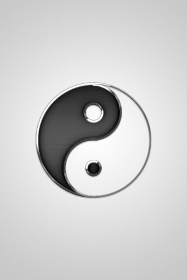 Ying Yang Background For Your iPhone