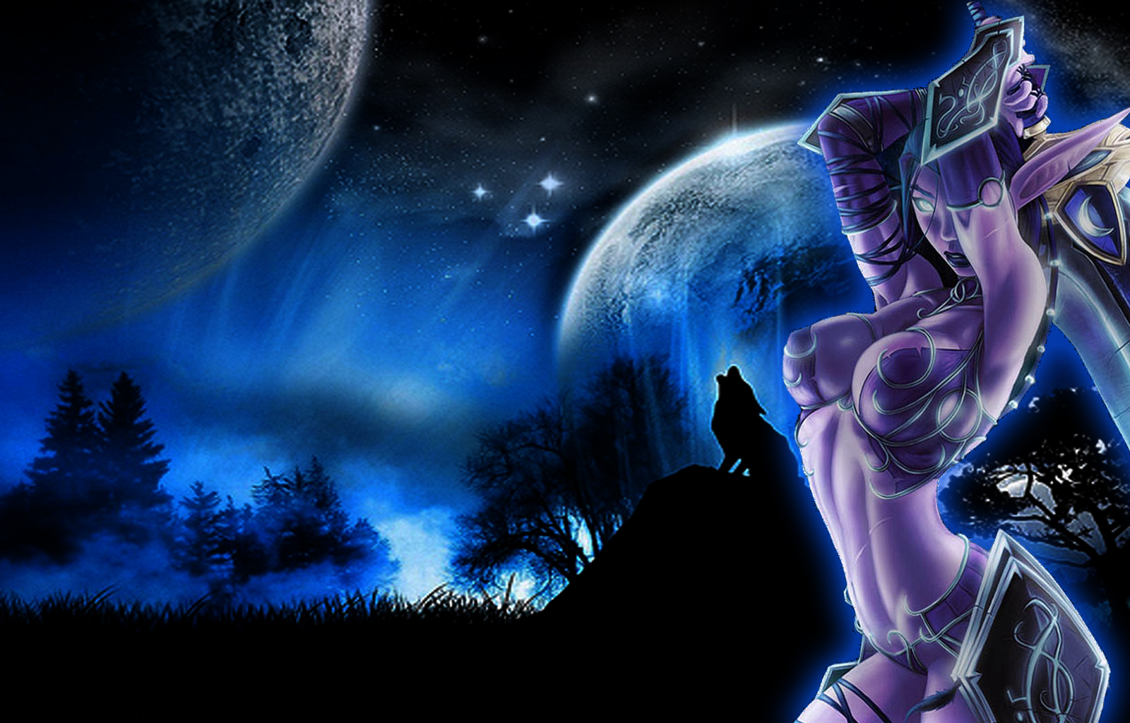 night elf wallpaper