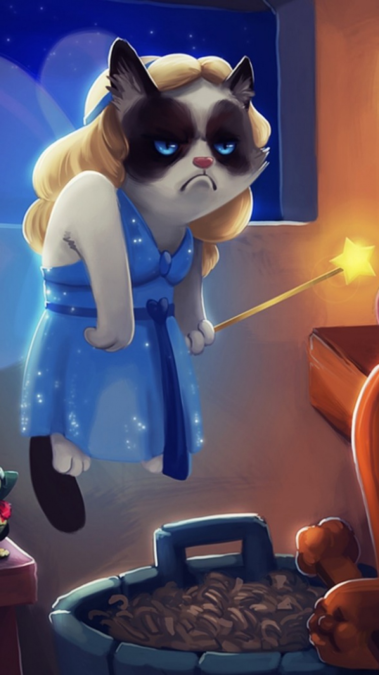 grumpy cat disney wallpaper