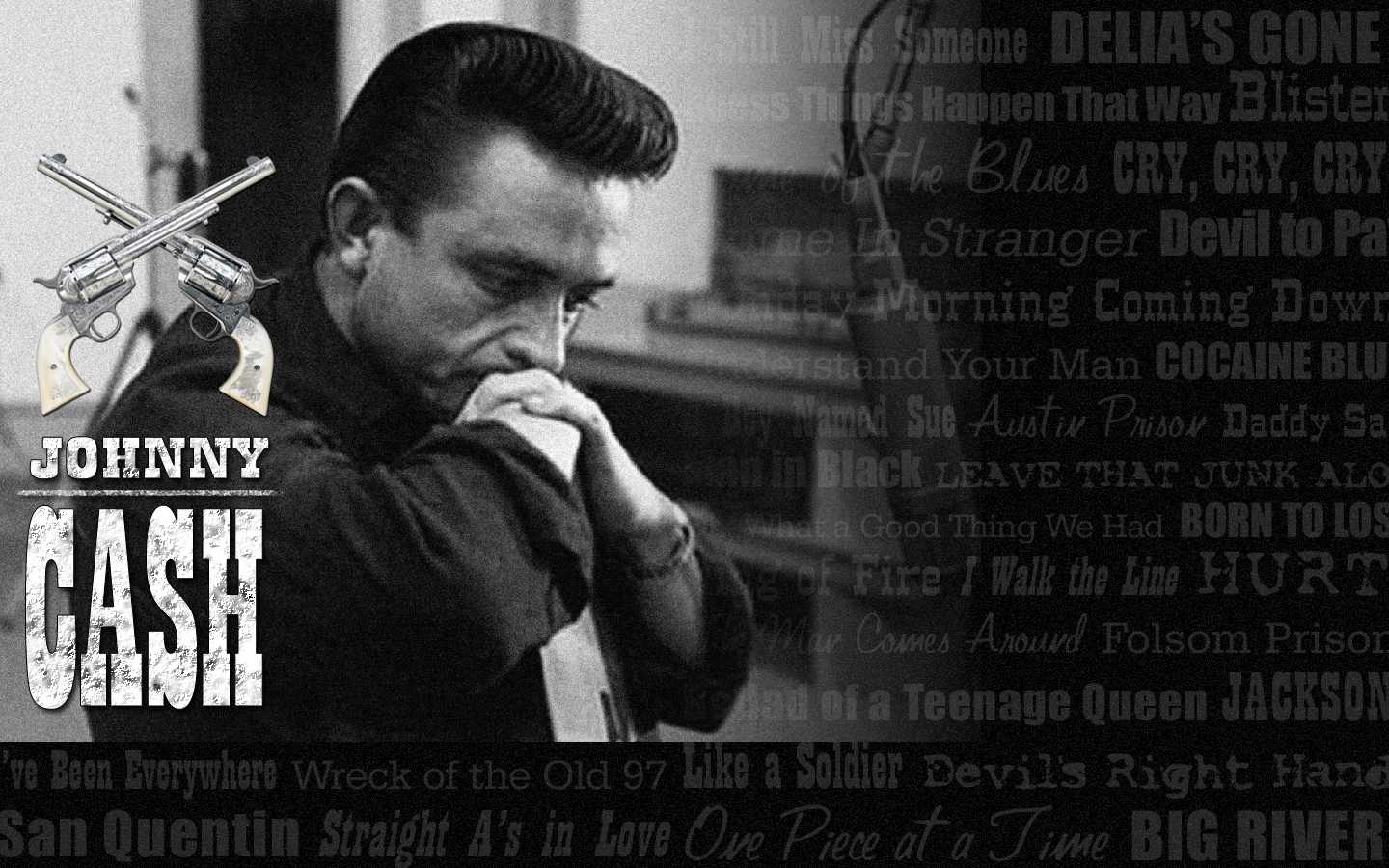 Johnny Cash Desktop Background Middle Finger Wallpaper