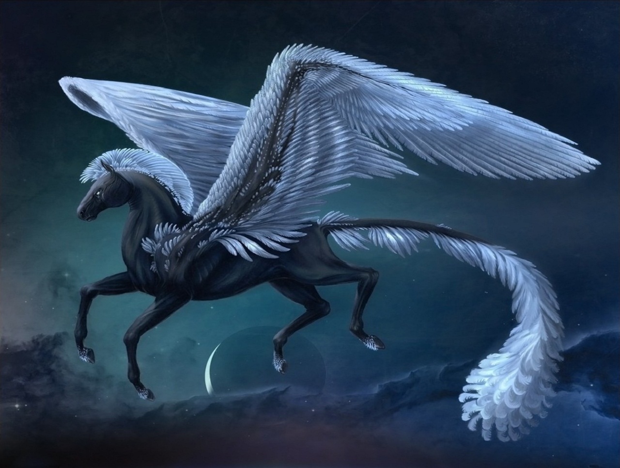 Pegasus, Dark Pegasus HD wallpaper | Pxfuel