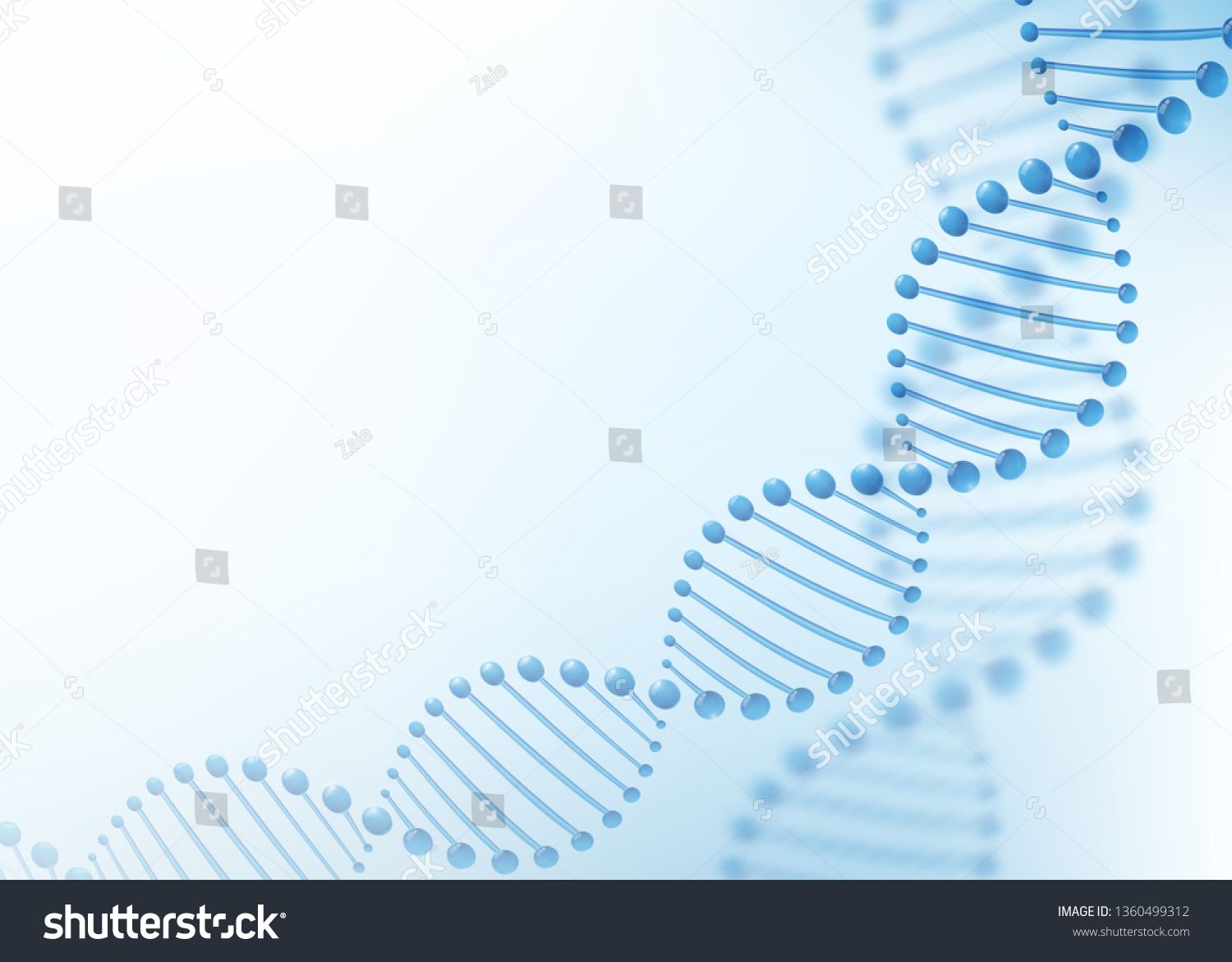 Dna Chromosome Concept Science Technology Vector Background For