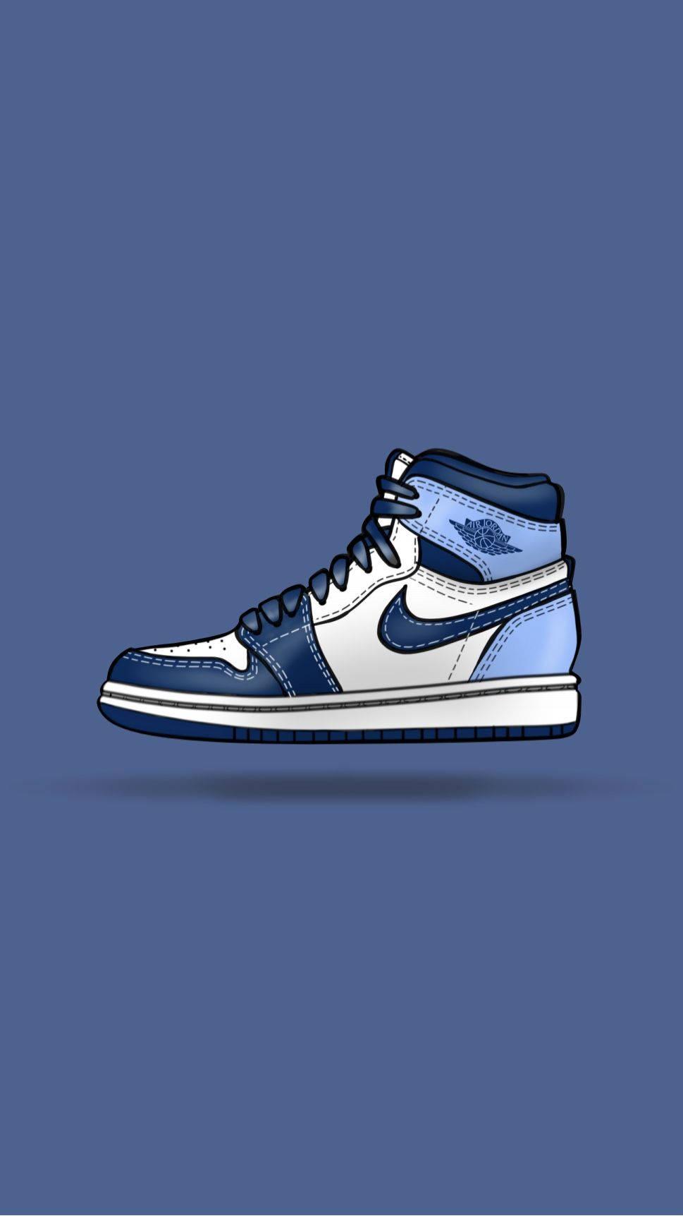 Nike Shoes Air Jordan Blue Wallpaper