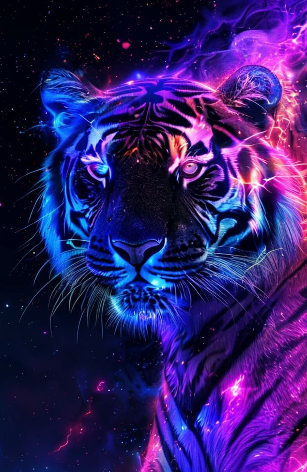 Neon Animal Wallpaper