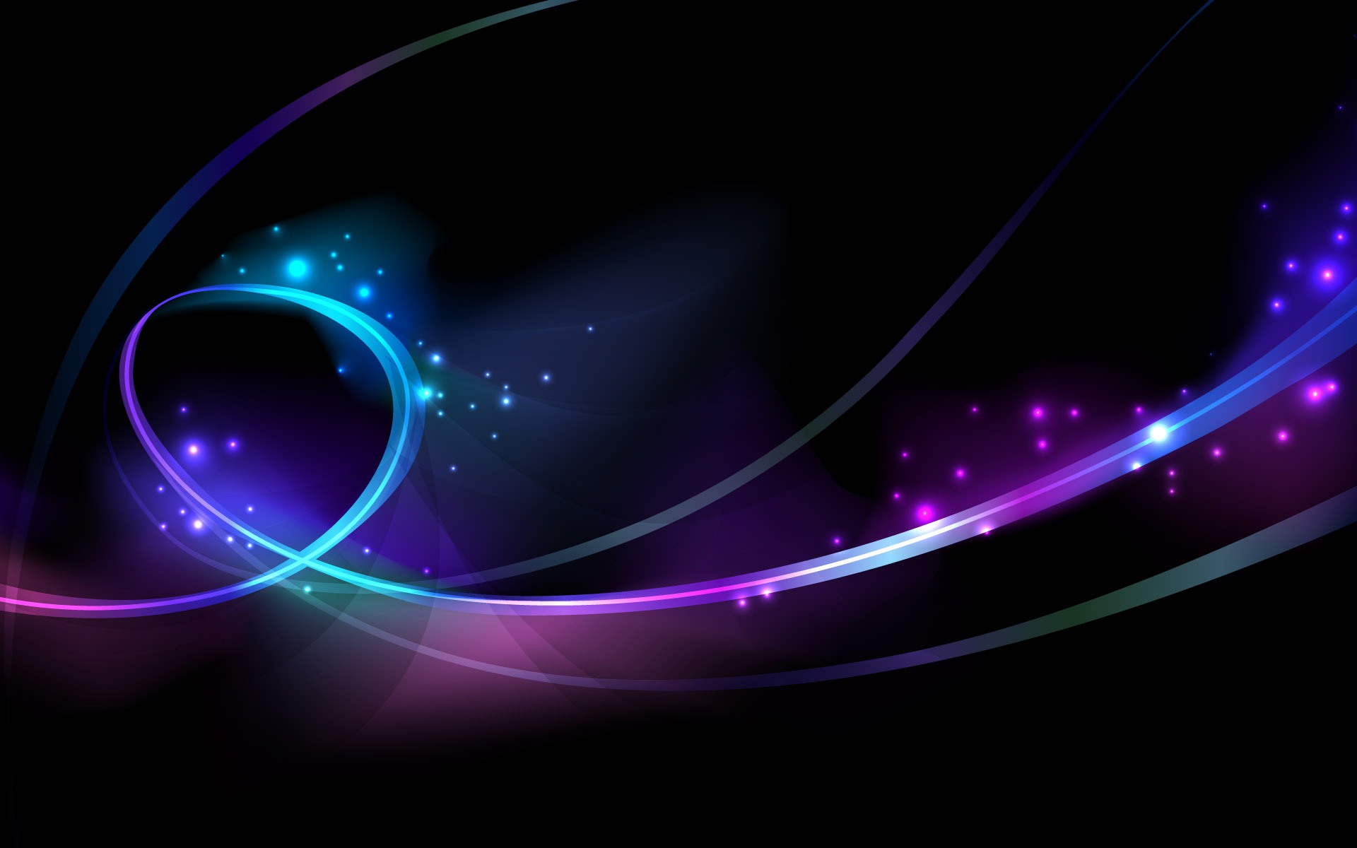 Purple and blue twirl desktop wallpaper Black Background and some