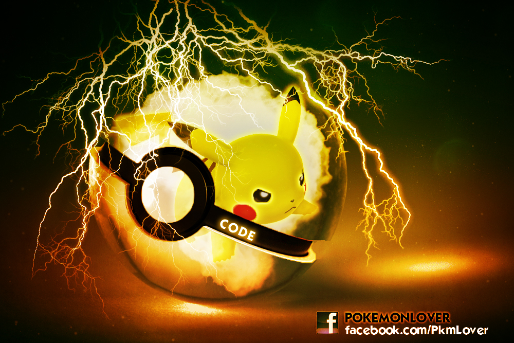 Pikachu Pokeball by CielCode 1000x667