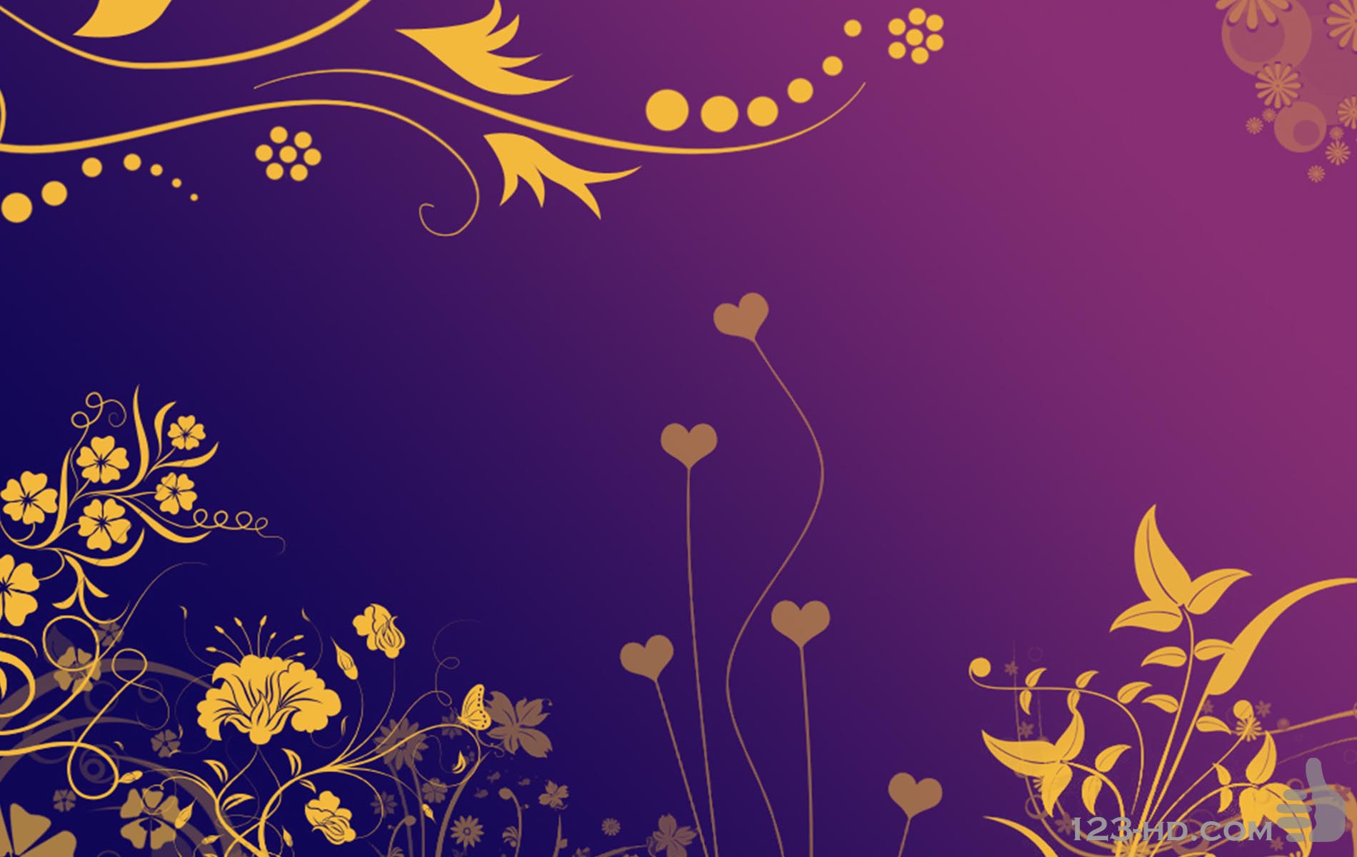Purple and Gold Wallpaper