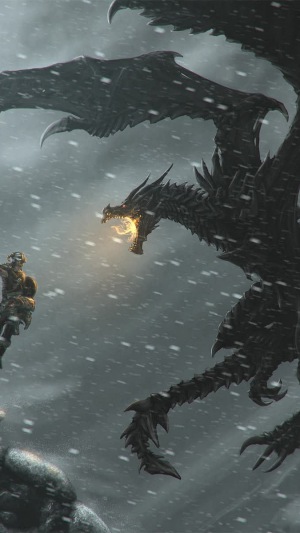 The Elder Scrolls Skyrim Art Dragon Daedric