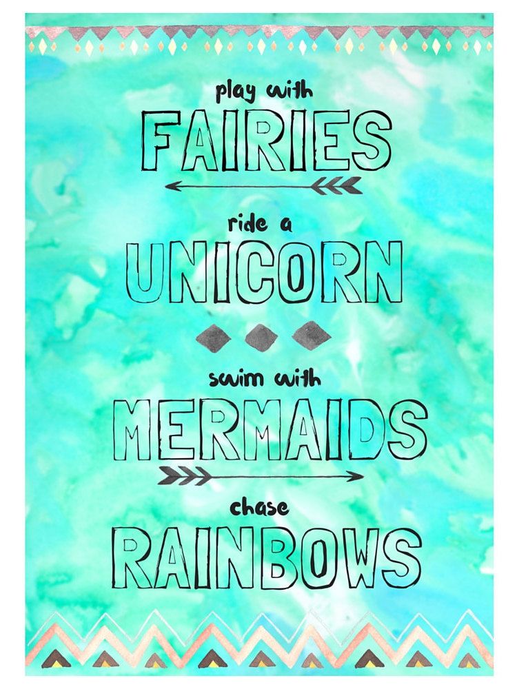 Fairies Unicorns Mermaids Rainbows Digital By Heartmadebyhome
