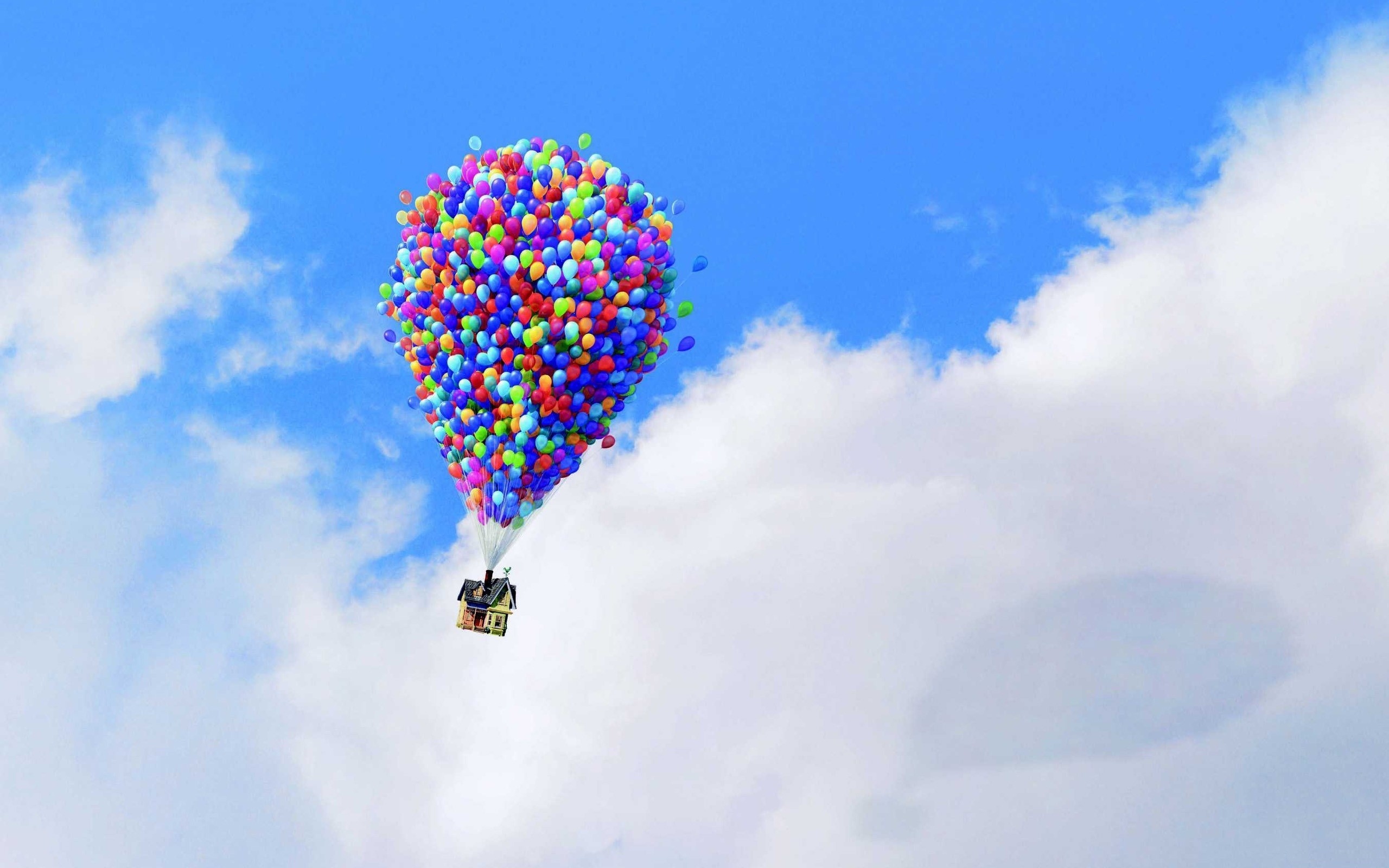 Up Wallpaper Up pixar Pixar animation balloons house sky 2560x1600
