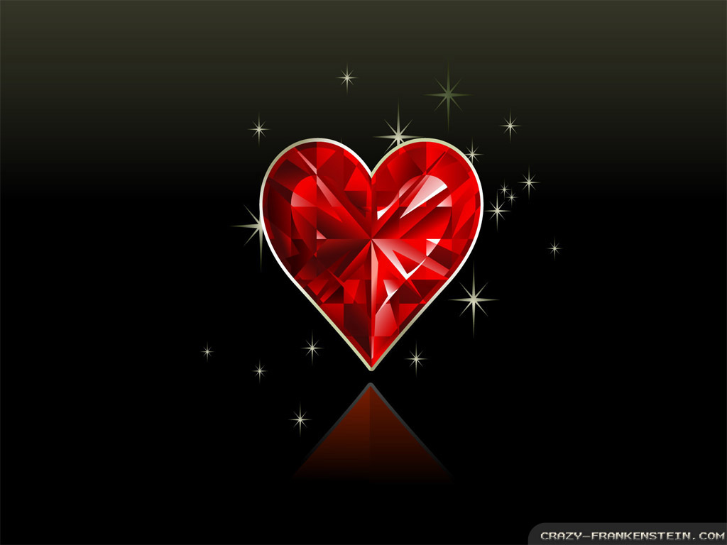 Red Heart Diamond Wallpaper