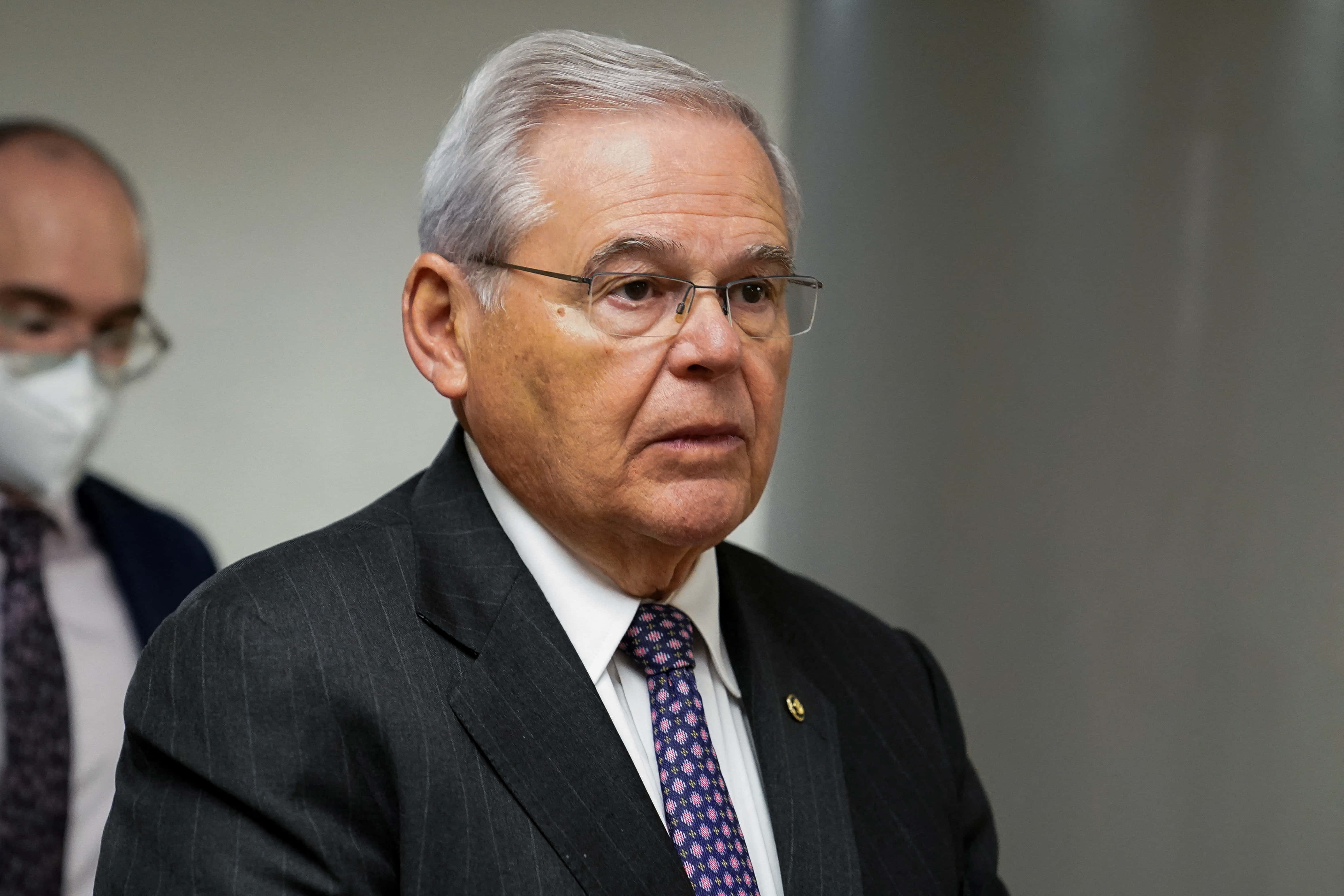 Robert Menendez With Dotted Necktie Wallpaper