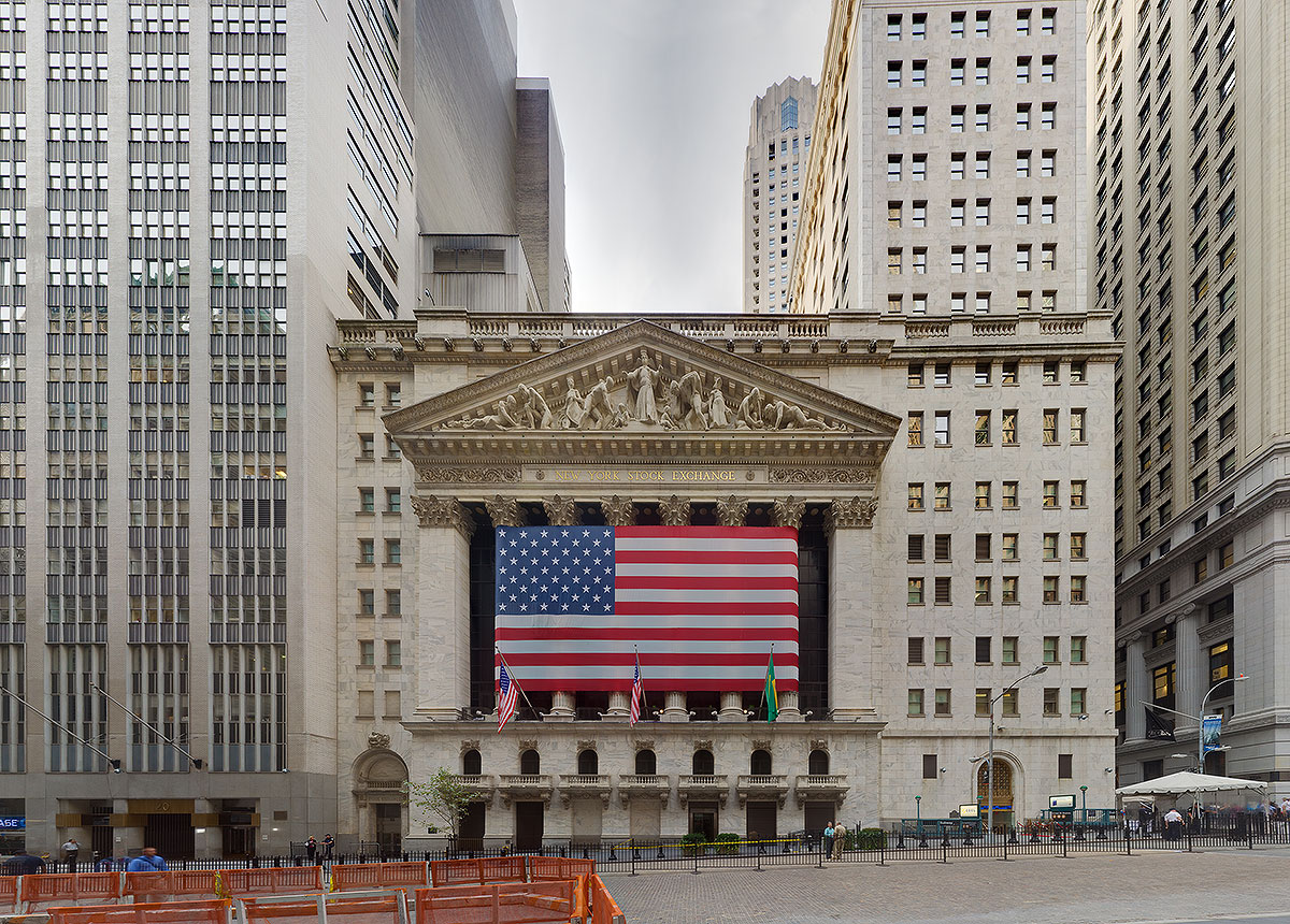 Wall Street New York Stock Exchange Nyse Panorama