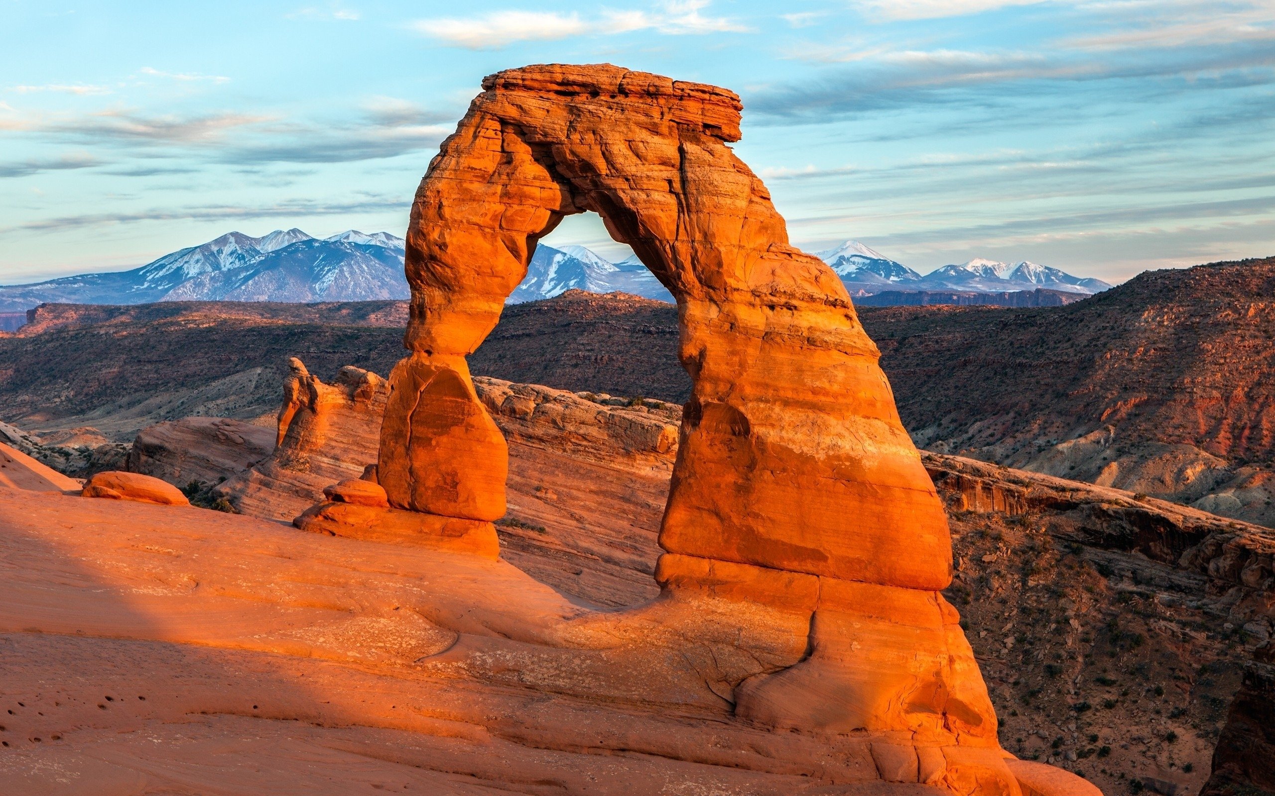 Wallpaper Mountains landscapes desert utah national park arches rock 2560x1600
