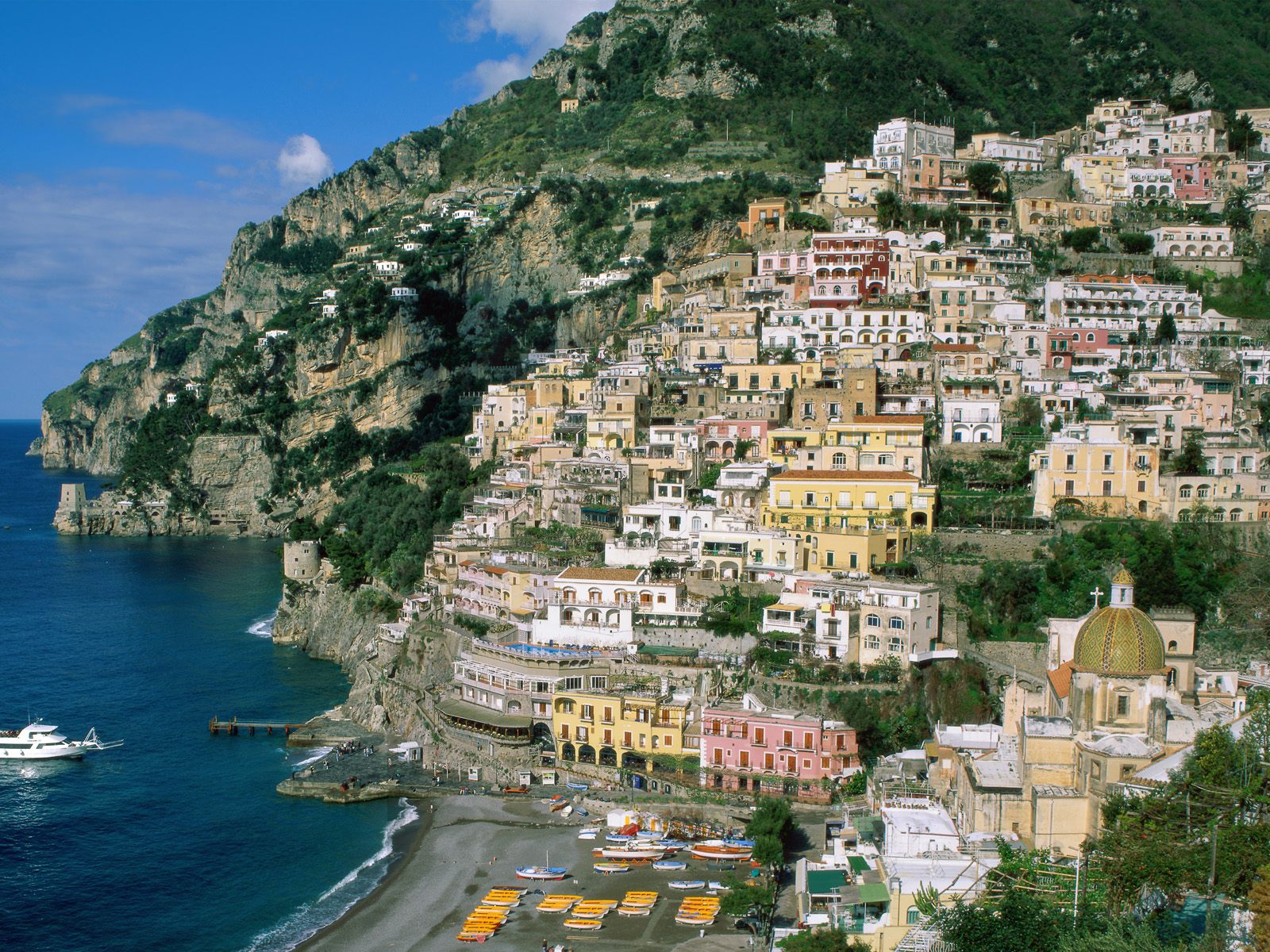Italy Scenery Blue Sea City S Wallaper