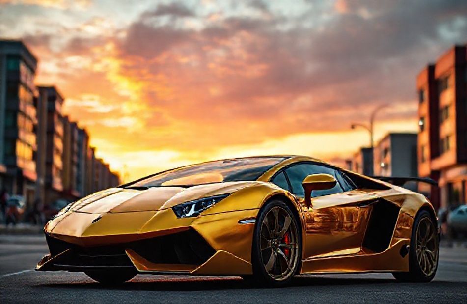 Gold Lamborghini Wallpaper