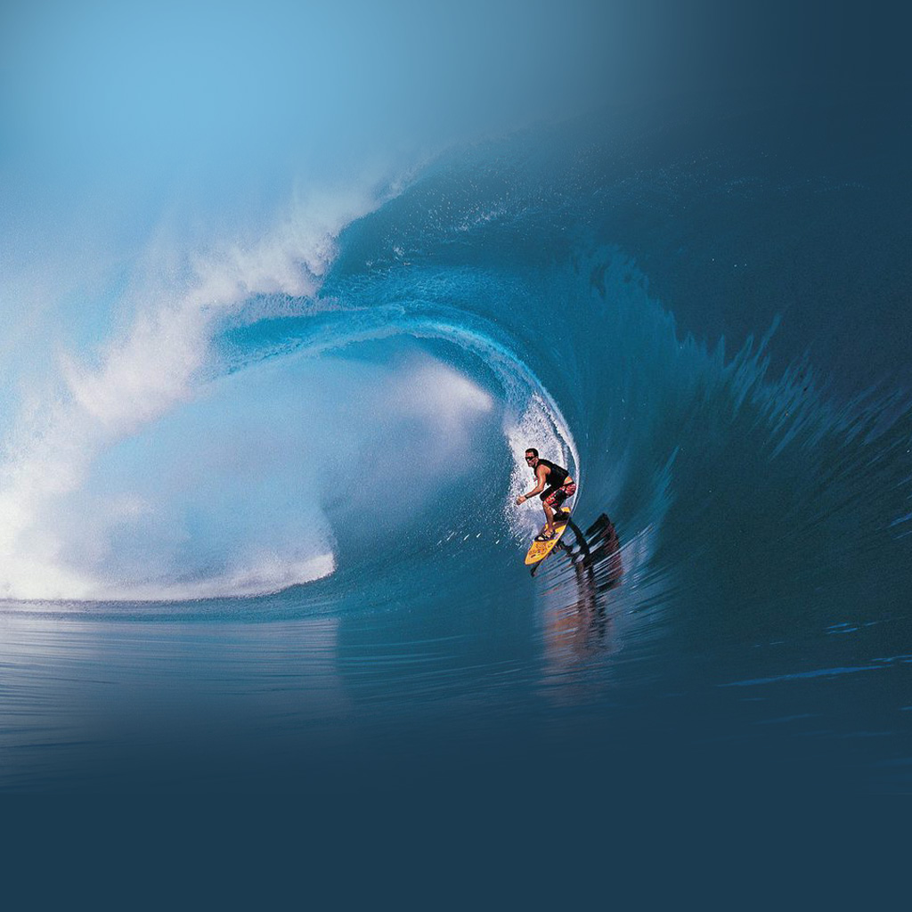 Surfing iPad Wallpaper Background