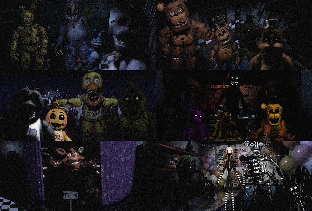 FNAF Wallpaper Pack DOWNLOAD by charliedoes69 1000x675