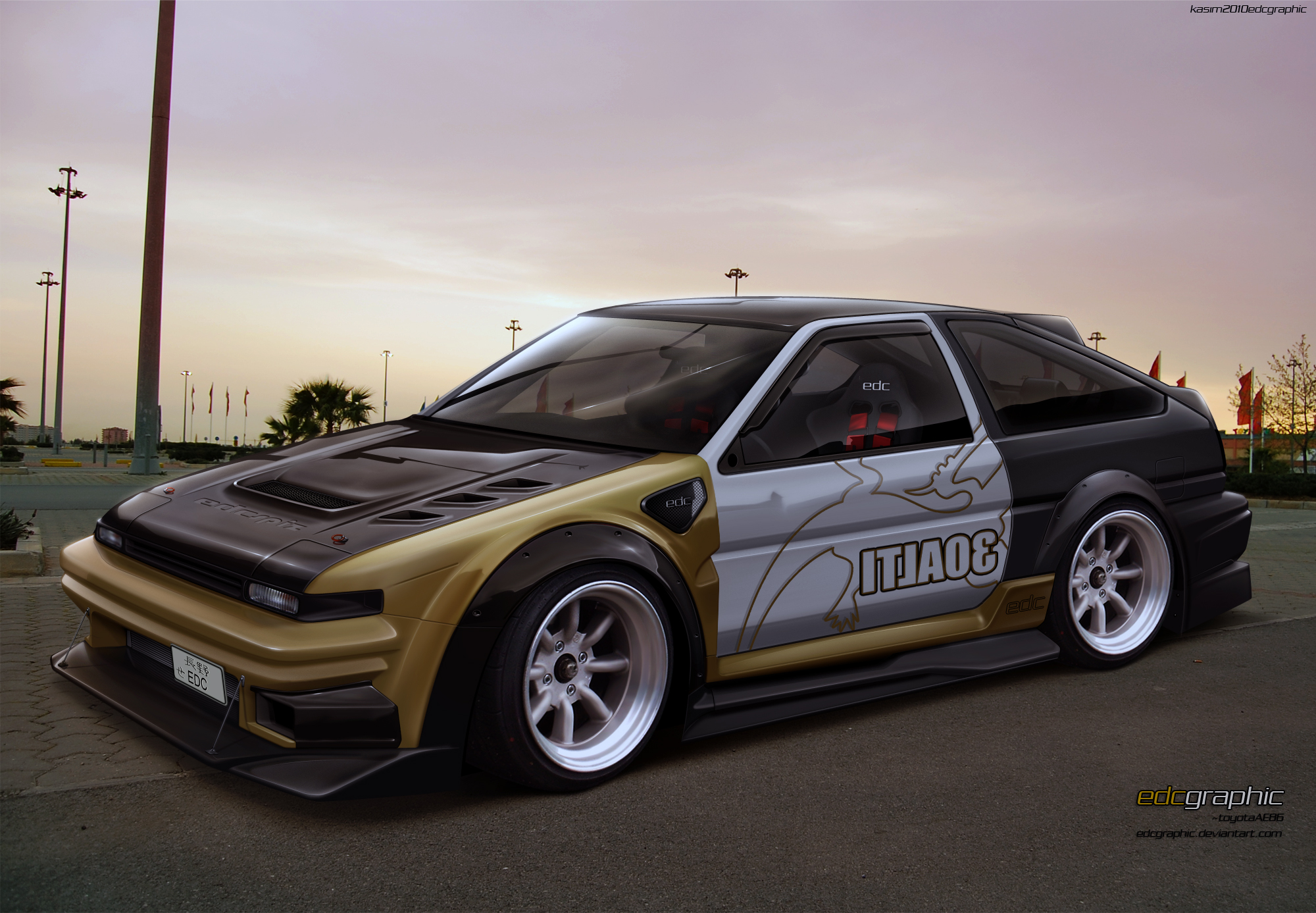 Toyota Ae86 By Edcgraphic