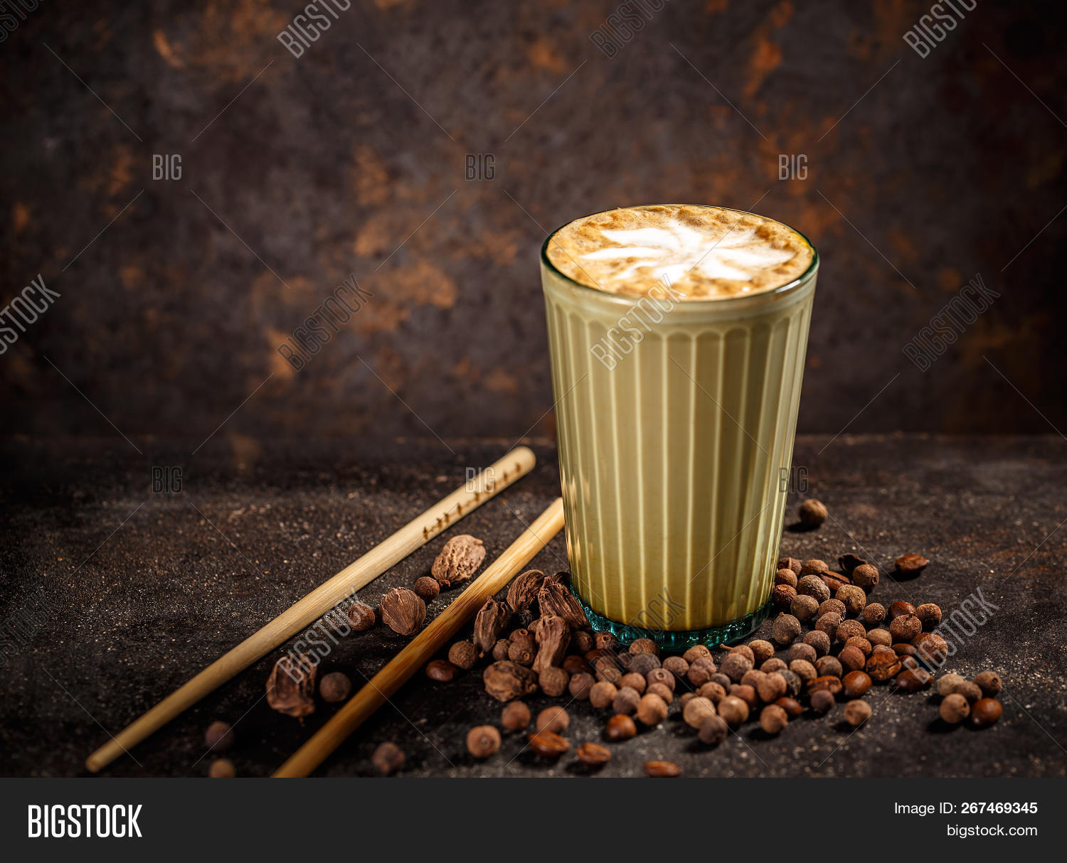 Spice Chai Latte On Image Photo Trial Bigstock