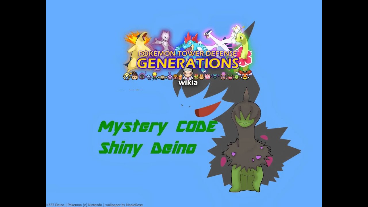 Pokemon Tower Defense Mystery Code Shiny Deino