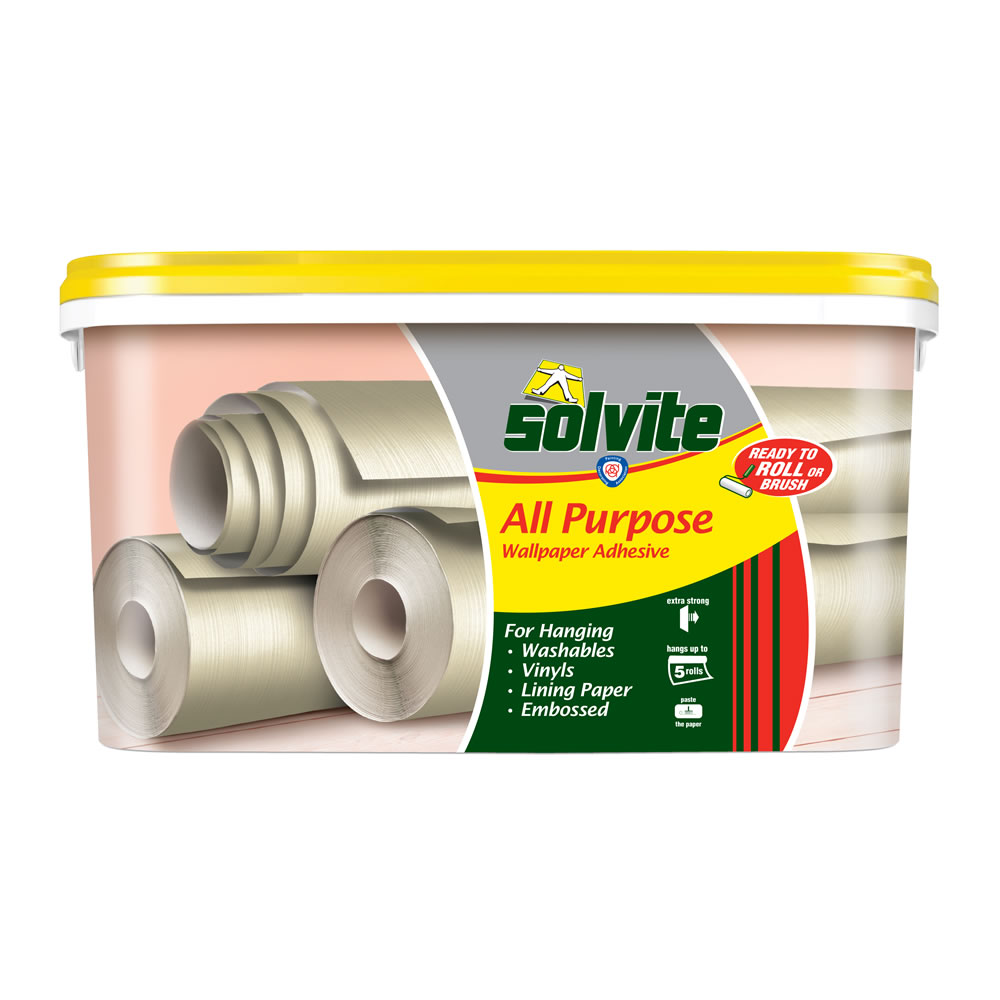 Solvite Wallpaper Adhesive Super Smooth Ready To Use 5kg At Wilko