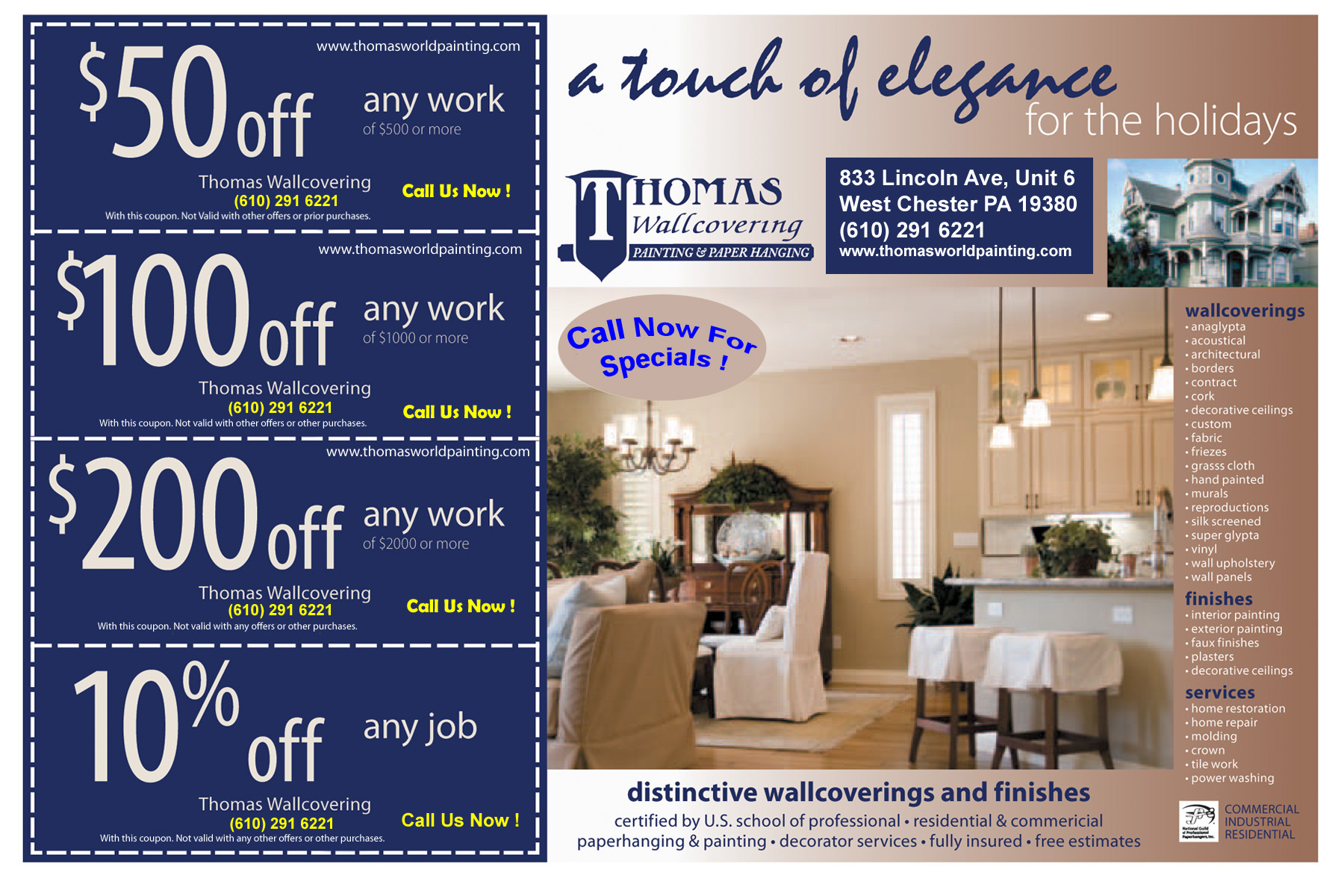 Discount Coupons For Painting Wallcovering Home Improvement Thomas