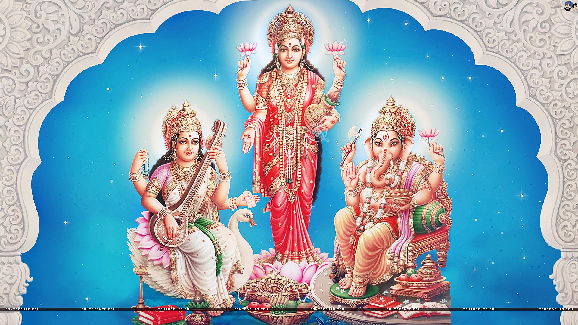 Goddess Lakshmi HD Wallpaper