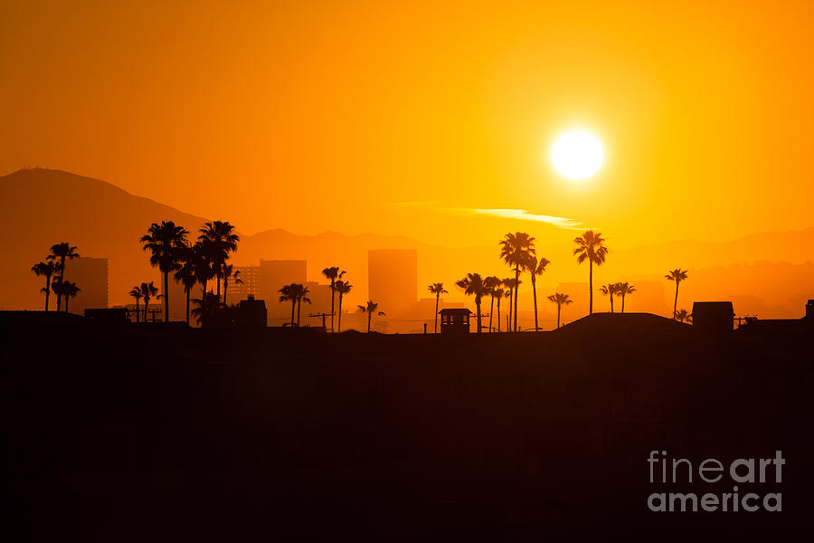 Beach Skyline Sunrise In Orange County California Paul Velgos Jpg