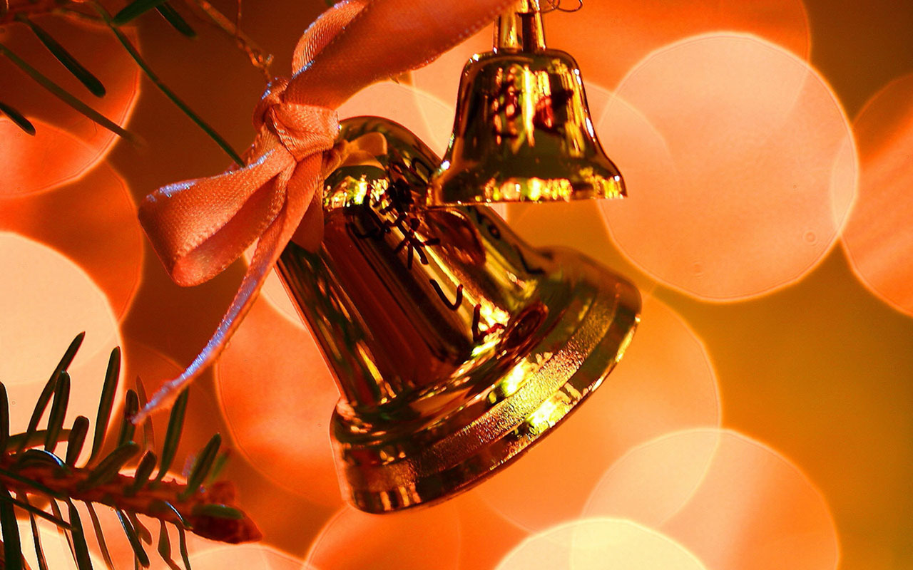 Christmas Bells Desktop Wallpaper Holiday