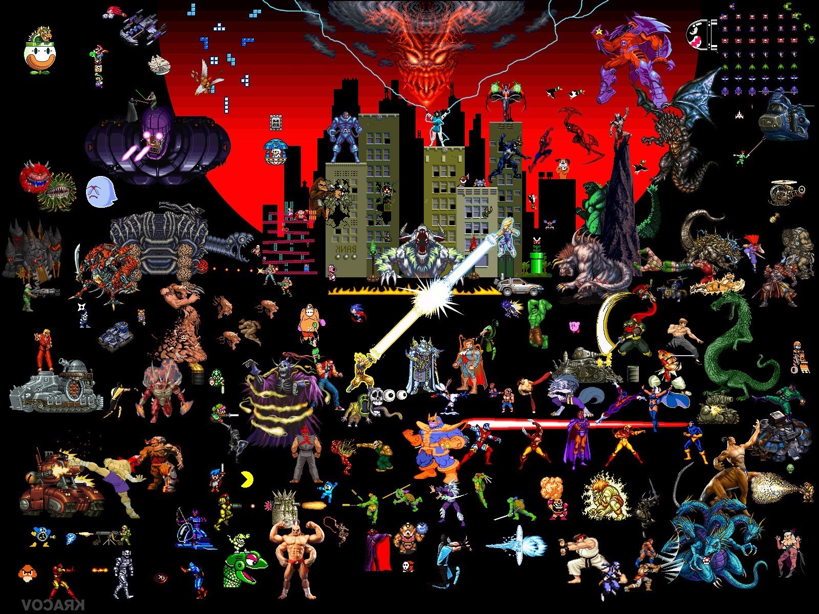 Pixel Art Pixels Video Games Artwork Wallpaper HD
