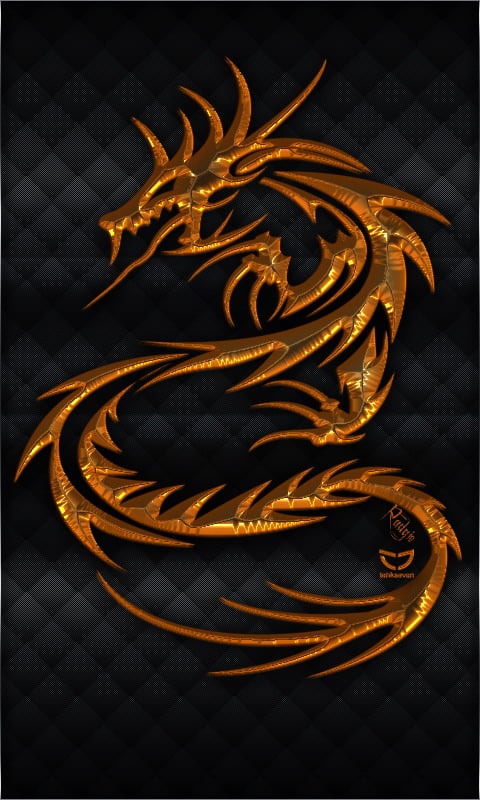 gold dragon 480x800 free windows phone wallpaper download