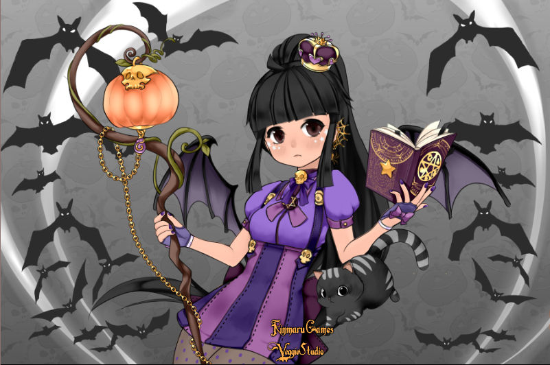 Anime Halloween Girl By Miahalston Dgcs97y Full Wallpaper