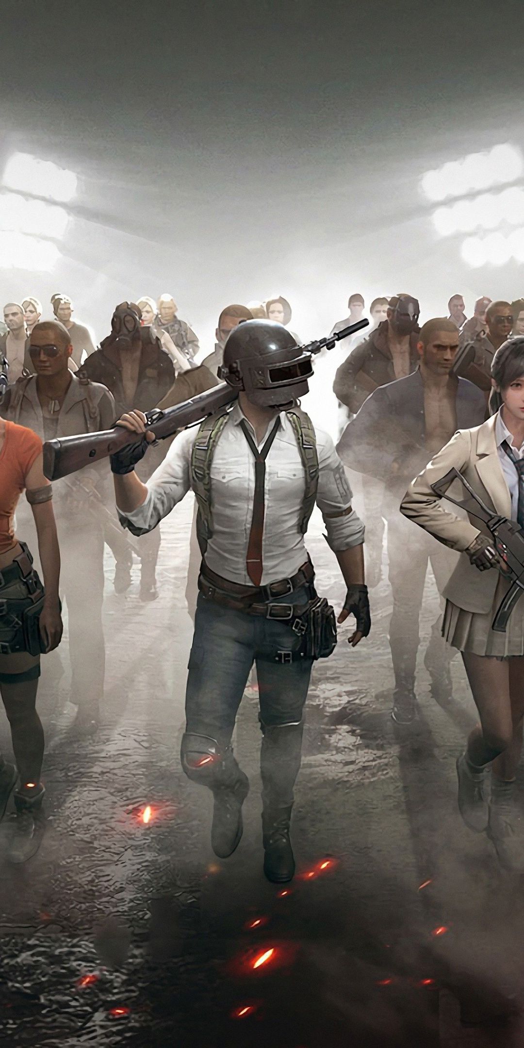 PUBG PlayerUnknowns Battlegrounds video game characters 2018 1080x2160