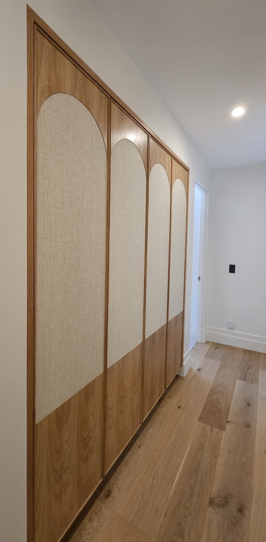 Wallpaper In Wardrobe Panels