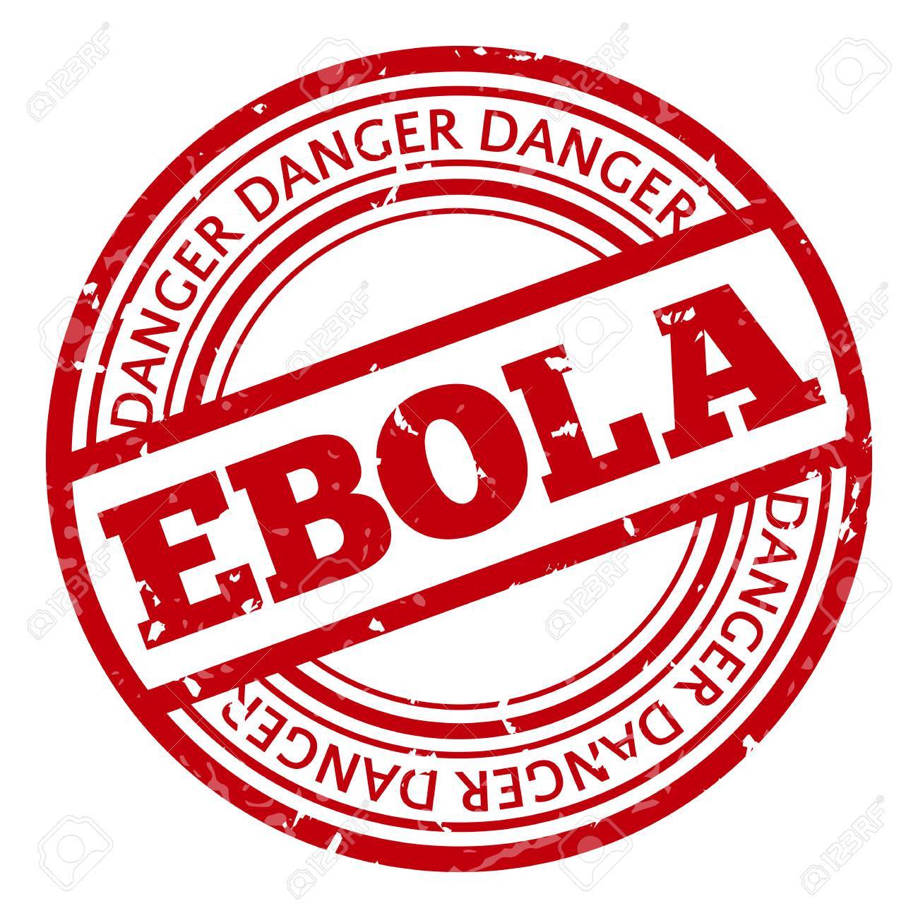 Red Stamp With Ebola Concept Text On White Background Vector