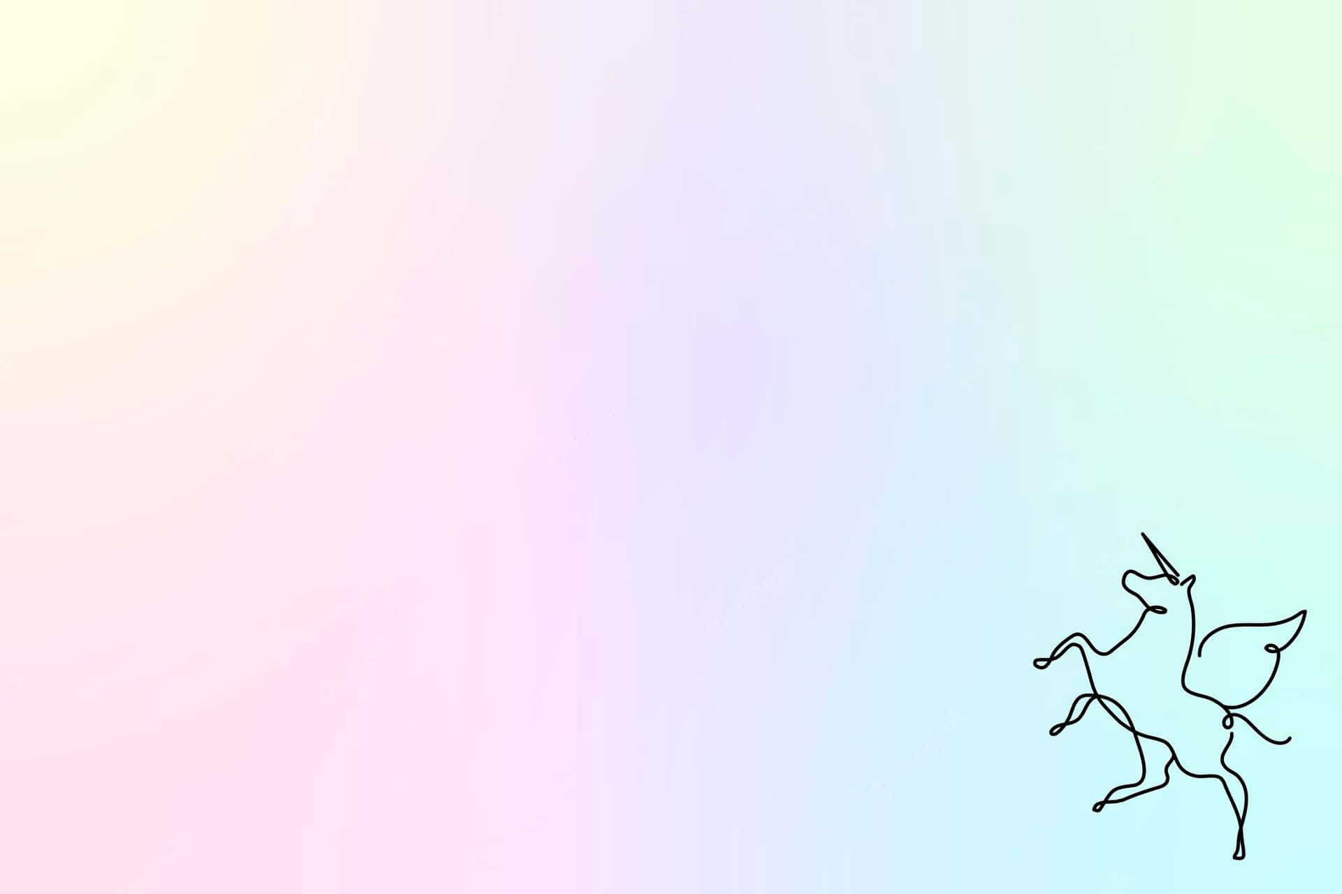 Unicorn Aesthetic Flying Wallpaper