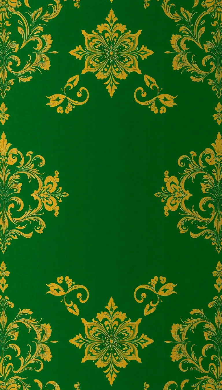 Gold And Green Wallpaper