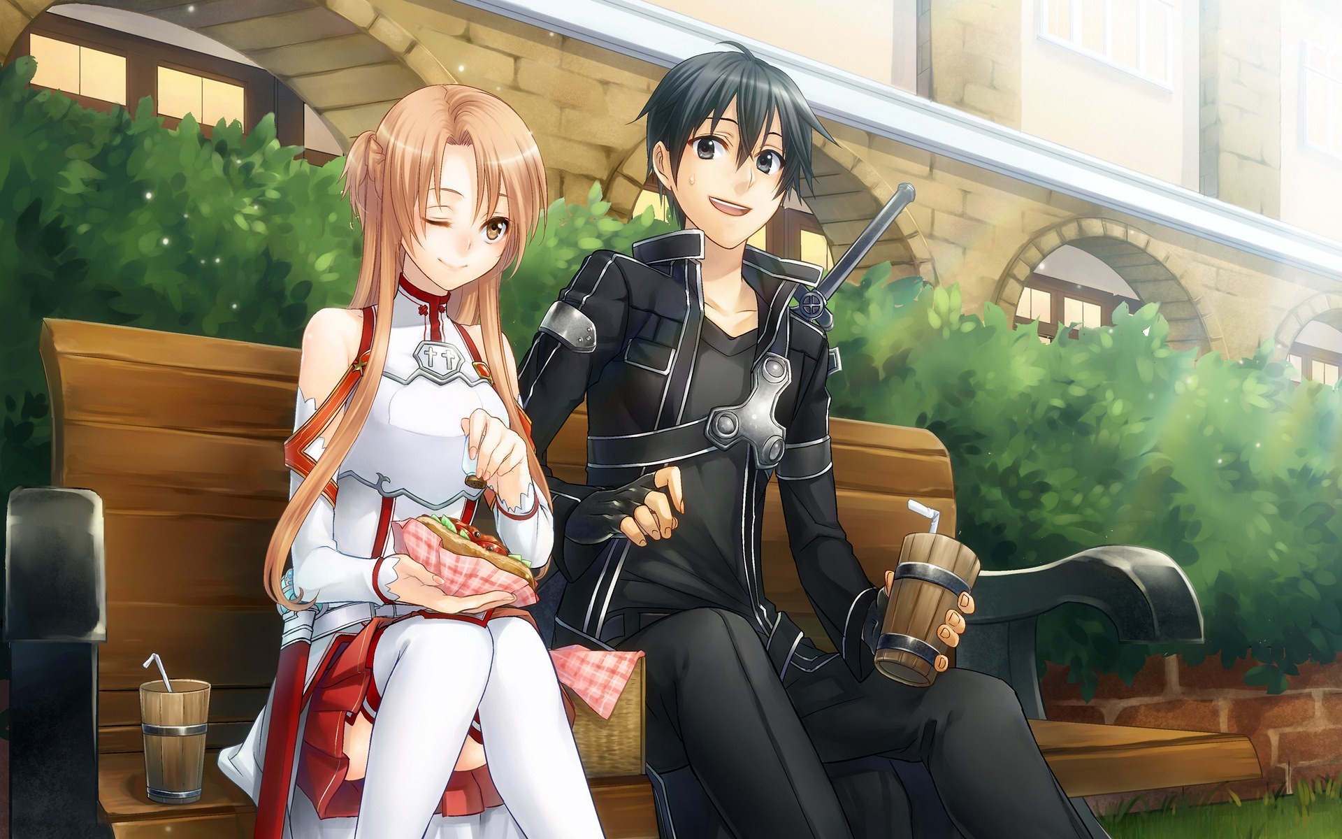 Cute Anime Couple HD Wallpaper