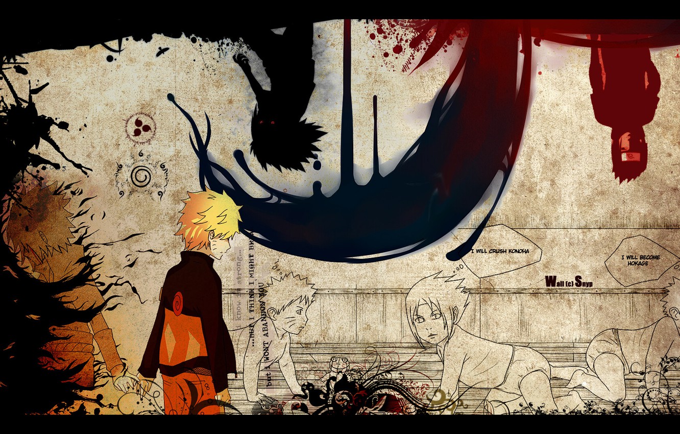 Wallpaper Sadness Betrayal Naruto Sasuke Plans