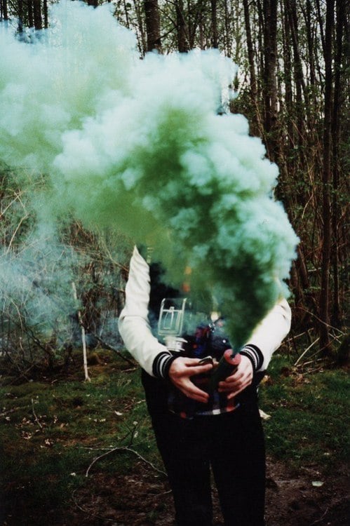 Colourful Smoke On Wallpaper
