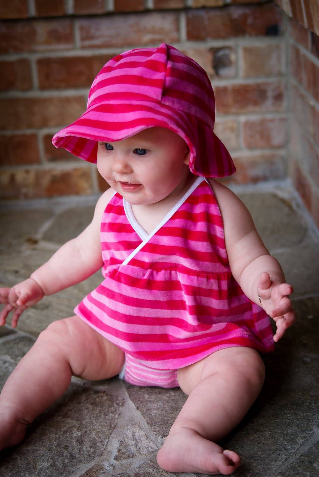 Cute Zebra Print Baby Girl Clothes Wallpaper Wearing