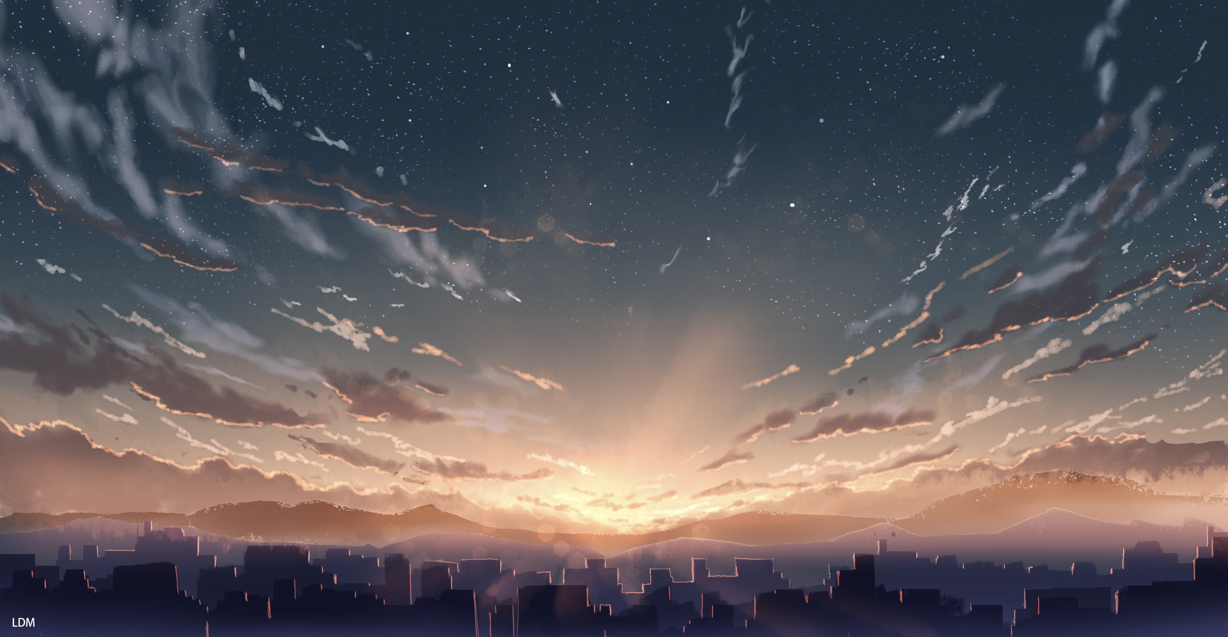 Anime Sunset Serenity HD Wallpaper By Ldm