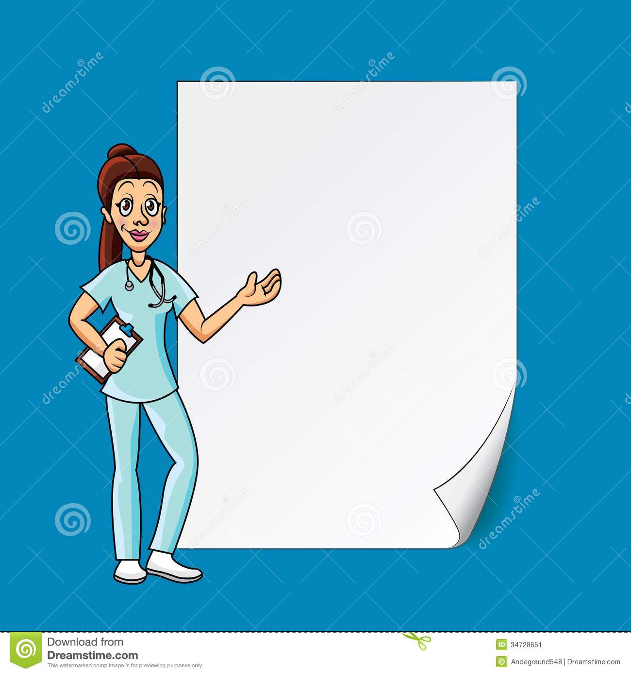 Doctor Background With Blank Paper Stock