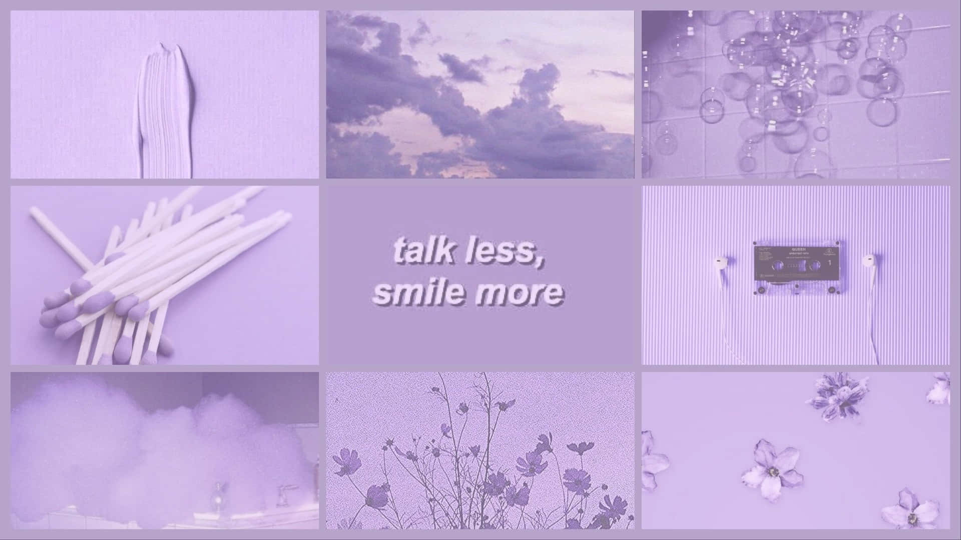 Purple Aesthetics Computer Wallpaper