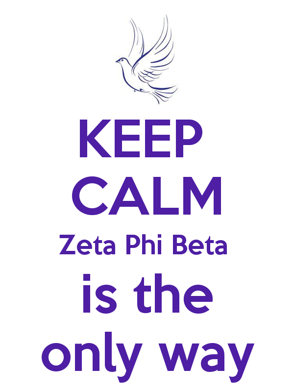 Zeta Phi Beta Wallpaper Keep Calm Is The