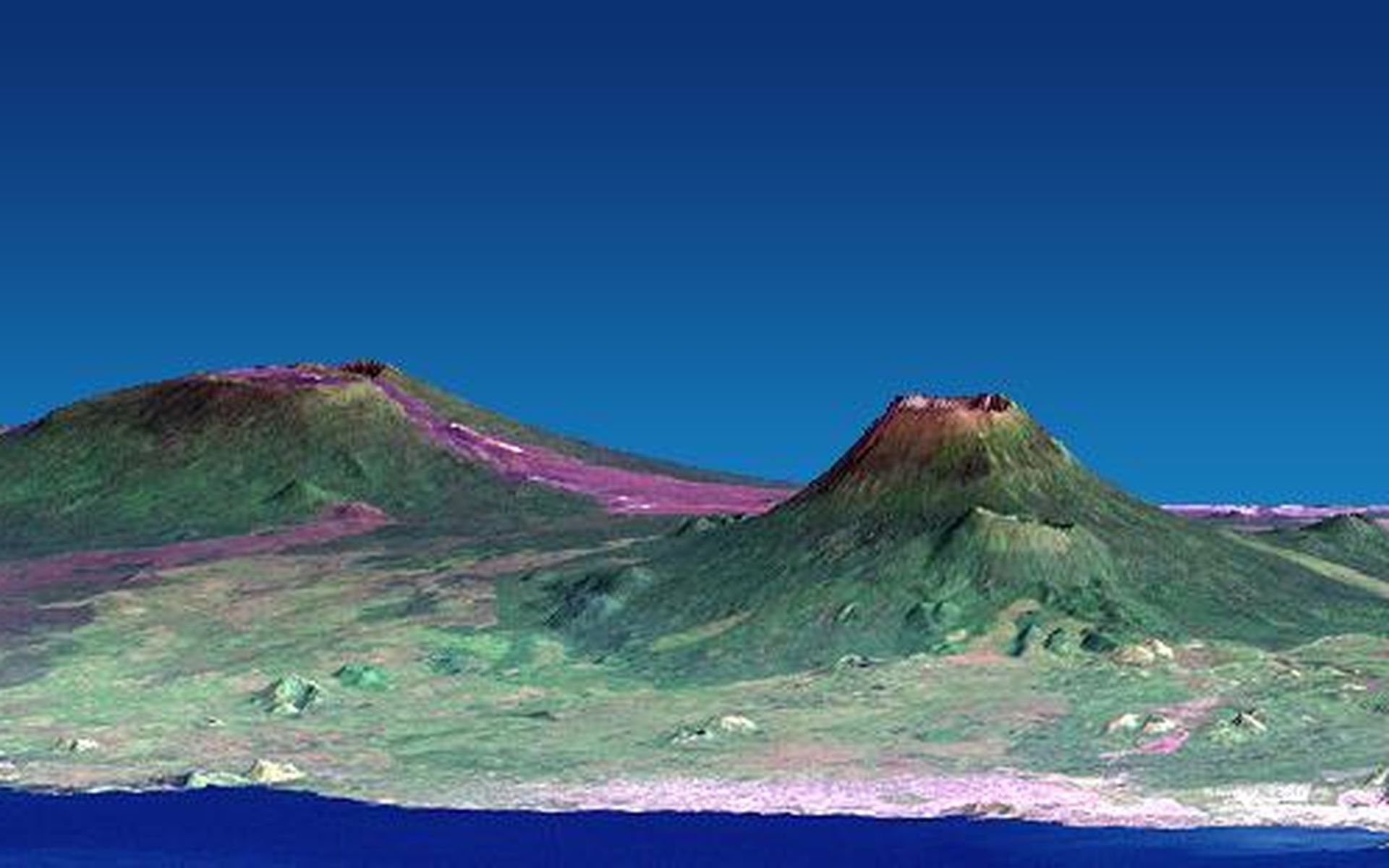 Space Image Nyiragongo Volcano Congo Pre Eruption Perspective