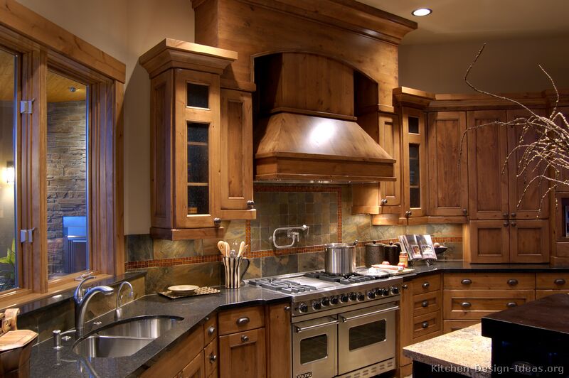 Home Design Rustic Kitchen With Pro Viking Range Large