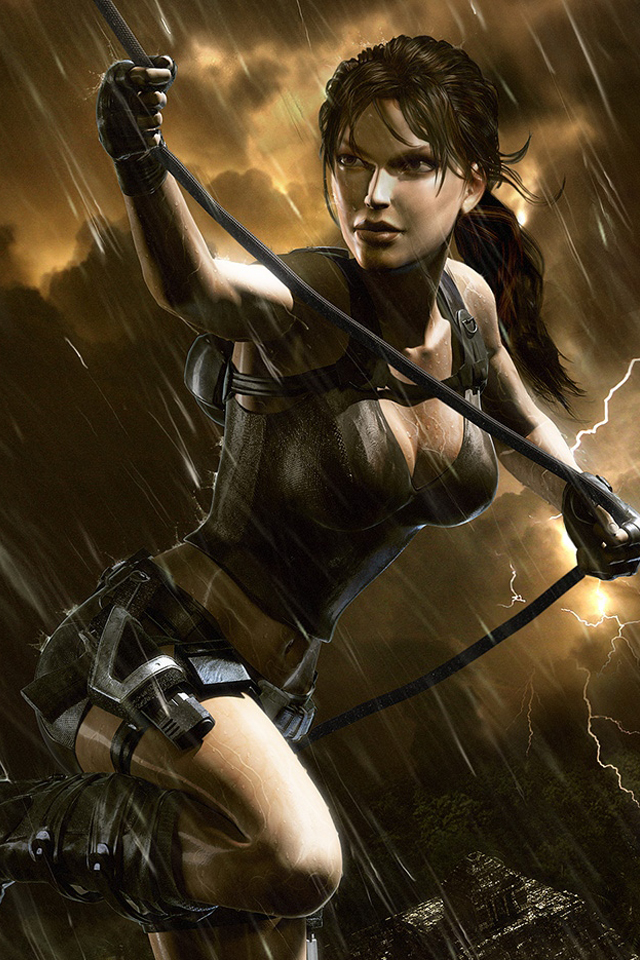 Wallpaper iPhone Mobile Tomb Raider Trilogy